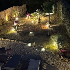 Lampada Sasso Solare da giardino 2 pezzi
