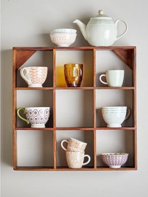 Mensola di colore naturale in legno riciclato con ripiani multipli 53 cm Tilo – Bloomingville