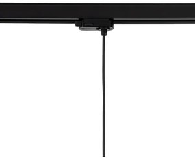 Lampadario a sospensione con filo Sistema ferroviario trifase TRACER 1xE27/15W/230V diametro 20 cm nero