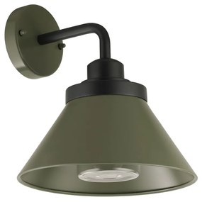 Applique E27 Verde scuro, IP54 per Esterni - Serie FOCUS Base E27