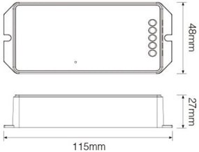 Controller a 1 Canale RGB+CCT MiBoxer - Serie SYS