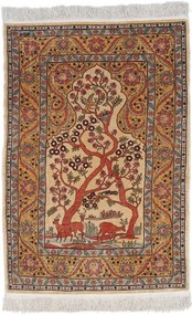 Hereke Tappeto orientale 100 x 70 Rosa (Tacchino) Annodato A Mano