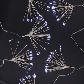 Brilagi - Catena luminosa natalizia LED da esterno 150 LED 5 m IP44 bianco freddo effetto fuochi d'artificio