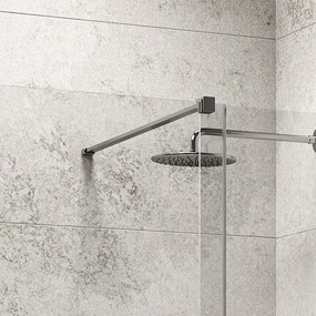 Kamalu - Parete walk in scorrevole 160 cm finitura cromo | KNM4000W-C