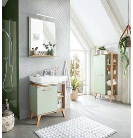 Mobile verde sotto il lavabo in rovere 60x65 cm Set 963 - Pelipal