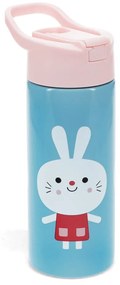 Bottiglia per bambini azzurra in acciaio inox 500 ml Lottie &amp; Friends – Rex London