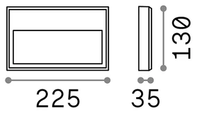 Appliques - Lampade Da Parete Febe-1 Metallo Antracite Led 6W 3000K Luce Calda