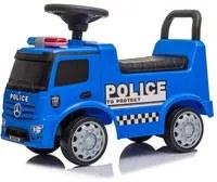 Camion della Polizia Cavalcabile 62,5x28,5x45 cm per Bambini Police Mercedes Blu