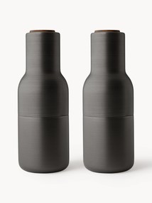 Set macina sale e pepe con coperchio in legno di noce Bottle Grinder 2 pz