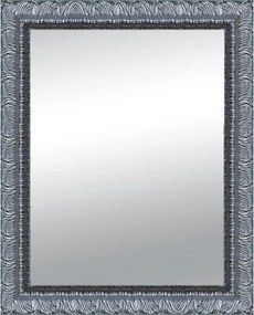 Specchio Matteo  rettangolare in legno argento foglia 68 x 88 cm