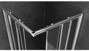 Box doccia ad angolo 80 x 100 cm cristallo 6 mm Ix Box Morini S158G1