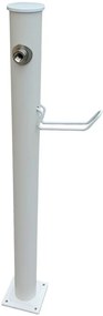 Fontana a colonna in alluminio H 100 cm, 14 x 14 cm