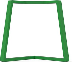 Gamba per mobili STEELMI Angolo in acciaio verde lucido L 78 x P 78 x H 70 cm