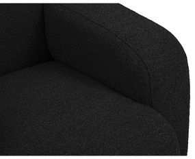 Divano in tessuto bouclé nero 170 cm Molino - Micadoni Home
