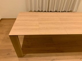 Tavolo  da pranzo moderno allungabile rovere naturale 180 x 90