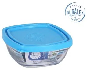 Porta pranzo Ermetico Duralex Freshbox Azzurro Quadrato (14 x 14 x 6 cm) (610 ml)