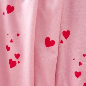 Coperta rosa in vello 200x240 cm Heart – Catherine Lansfield