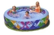 Intex - 56494 piscina gonfiabile Pinwheel Pool 229 cm h 56 cm in vinile capacita' 840 lt con toppa di riparazione anni 6+