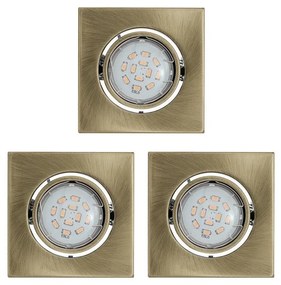 Eglo 93248 - SET 3pz Lampada LED da incasso IGOA 3xGU10/5W/230V