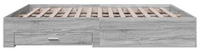 Giroletto cassetti grigio sonoma 180x200 cm legno multistrato