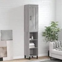 Credenza Grigio Sonoma 34,5x34x180 cm in Legno Multistrato 3200351