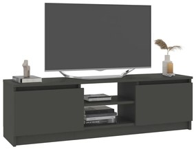 Mobile porta tv grigio 120x30x35,5 cm in legno multistrato