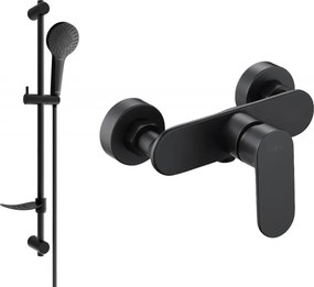 Mexen Milo DF05 rubinetto doccia con set doccia, nero - 7134R05-70