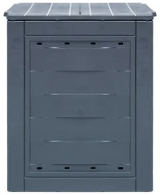 Compostiere per Giardino 2 pz Grigio 60x60x73 cm 520 L