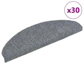 Tappetini Autoadesivi Per Scale 30 Pz Grigio Chiaro 65x21x4 Cm /