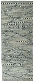 Gabbeh Tappeto 200 x 80 Nero (Iran) Annodato A Mano