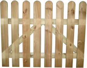 cancello da giardino in legno di pino impregnato in autoclave 100 x 100 cm