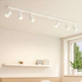 Faretto PIPE 6xGU10/10W/230V bianco