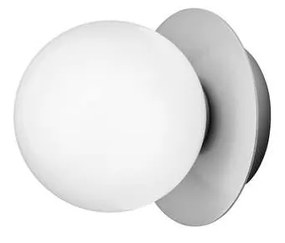 Nuura - Liila 1 Applique da Parete/Plafoniera IP44 Small Light Silver/Opal Nuura