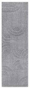 Passatoia grigia 80x240 cm Chappe Light Grey - Elle Decoration