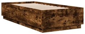 Giroletto con luci led rovere fumo 100x200 cm legno multistrato