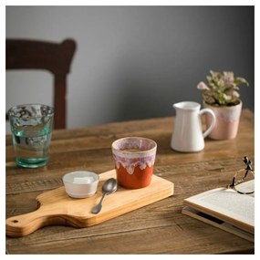 Tazza per espresso in gres bianco-arancio , 210 ml Grespresso - Costa Nova