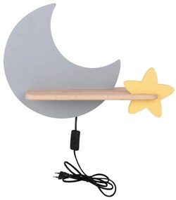 Applique LED per bambini con mensola MOON LED/5W/230V