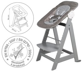 Seggiolone grigio tortora Miffy – Roba