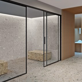 Gres Porcellanato Effetto Pietra Ceppo Di Gre' Bianco Opaco 60X120 - Ecgw229