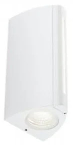 Applique Esterno Moderna Vision Alluminio E Termoplastica Bianco Led 8+4W 4000K
