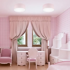 Plafoniera SIRJA PASTEL 1xE27/60W/230V diametro 35 cm rosa