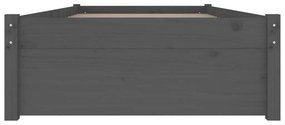 Giroletto con cassetti grigio 75x190 cm 2ft6 small single