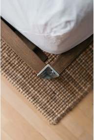 Letto matrimoniale marrone in pino massiccio con rete inclusa 180x200 cm Core – Karup Design