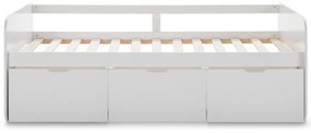 Letto per bambini bianco con contenitore 90x190 cm Abbott - Marckeric