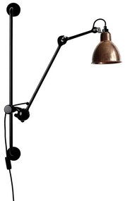 Lampe Gras - 210 Applique da Parete Nero/Rame Grezzo/Bianco Lampe Gras