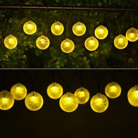 Aigostar - Catena solare LED 10xLED/3,8m IP44 bianco caldo