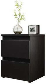 Comodino MALWA 40x40 cm opaco nero