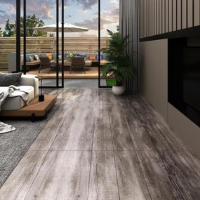 Listoni Autoadesivi İn Pvc 5,21 M² 2 Mm Legno Marrone Opaco /