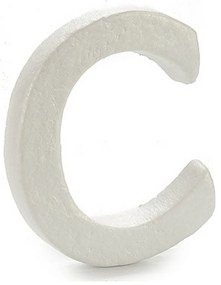 Lettera C Bianco polistirene 1 x 15 x 13,5 cm (12 Unità)