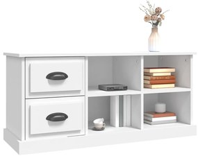 Mobile porta tv bianco 102x35,5x47,5 cm in legno multistrato